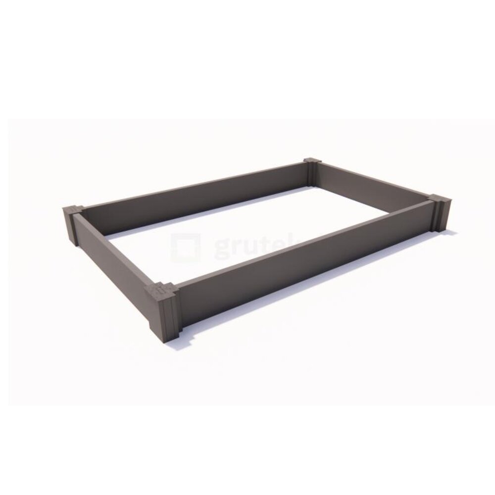 Ecoo Moestuinbak kunststof 120 x 200 x h. 22 cm Ecoo Moestuinbak kunststof 120 x 200 x h. 22 cm