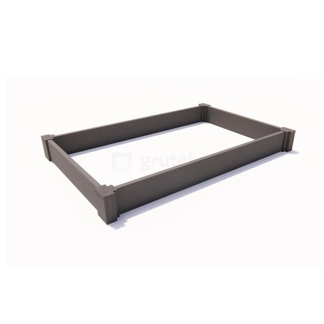 Ecoo Moestuinbak kunststof 120 x 200 x h. 22 cm Ecoo Moestuinbak kunststof 120 x 200 x h. 22 cm