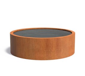 cortenstaal vijver rond  200 x 60 cm cortenstaal vijver rond  200 x 60 cm