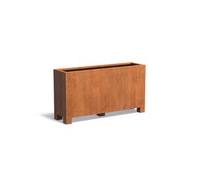 Andes cortenstaal met poten 150x40x80 cm plantenbak Andes cortenstaal met poten 150x40x80 cm plantenbak
