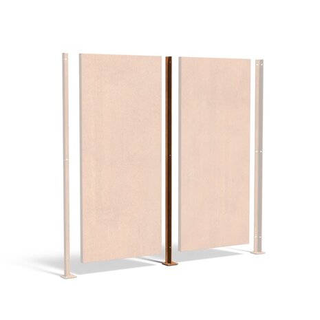 Cortenstaal paal - T-profiel TUSSENSTAANDER Cortenstaal paal - T-profiel TUSSENSTAANDER