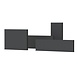Tuinmuur aluminium 150 x 15 x h 100 cm Tuinmuur aluminium 150 x 15 x h 100 cm