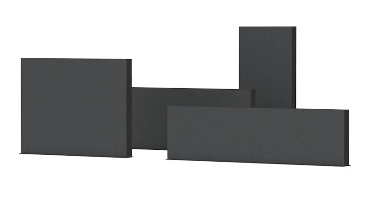 Tuinmuur aluminium 150 x 15 x h 194 cm Tuinmuur aluminium 150 x 15 x h 194 cm