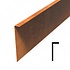 Kantopsluiting cortenstaal gezet 230 cm 2 mm (5 st ) Kantopsluiting cortenstaal gezet 230 cm 2 mm (5 st )