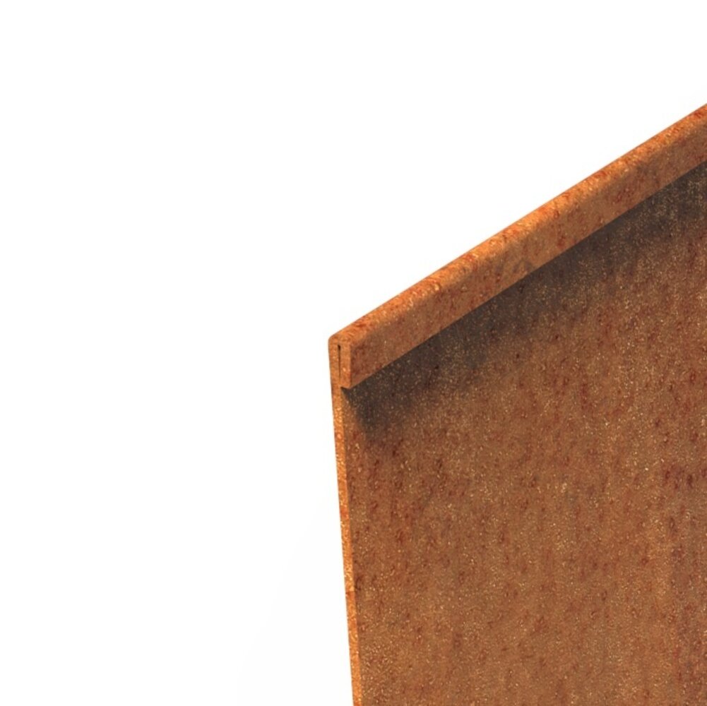 Kantopsluiting cortenstaal geplet 230 cm 2 mm (20 st )