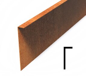 Kantopsluiting cortenstaal gezet 230 cm 2 mm (20 st ) Kantopsluiting cortenstaal gezet 230 cm 2 mm (20 st )