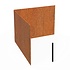 Hoek Cortenstaal recht 30 x 30 cm, dikte 2 mm Hoek Cortenstaal recht 30 x 30 cm, dikte 2 mm