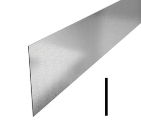 Kantopsluiting verzinkt recht 230 cm 2 mm (20 st )