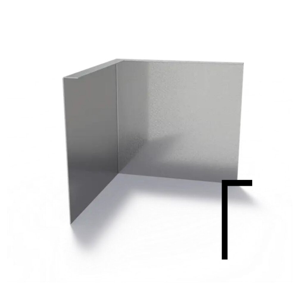 Hoek verzinkt gezet 30 x 30 cm, dikte 2 mm Hoek verzinkt gezet 30 x 30 cm, dikte 2 mm