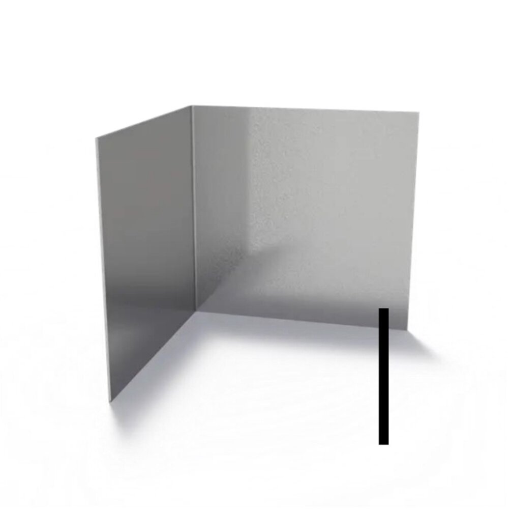 Hoek verzinkt recht 30 x 30 cm, dikte 3 mm Hoek verzinkt recht 30 x 30 cm, dikte 3 mm