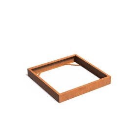 Andes cortenstaal 140x140x20 cm  zonder bodem Andes cortenstaal 140x140x20 cm  zonder bodem