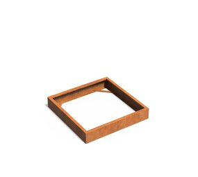 Andes cortenstaal 120x120x20 cm  zonder bodem Andes cortenstaal 120x120x20 cm  zonder bodem