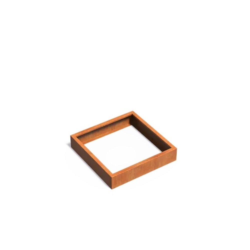 Andes cortenstaal 100x100x20 cm  zonder bodem