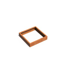 Andes cortenstaal 100x100x20 cm  zonder bodem