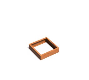 Andes cortenstaal 80x80x20 cm  zonder bodem Andes cortenstaal 80x80x20 cm  zonder bodem