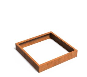 Carrez Connect cortenstaal 120 x 120 x h.  20 cm plantenbak Carrez Connect cortenstaal 120 x 120 x h.  20 cm plantenbak