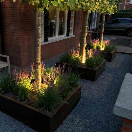 Carrez Connect cortenstaal 100 x 100 x h.  20 cm plantenbak