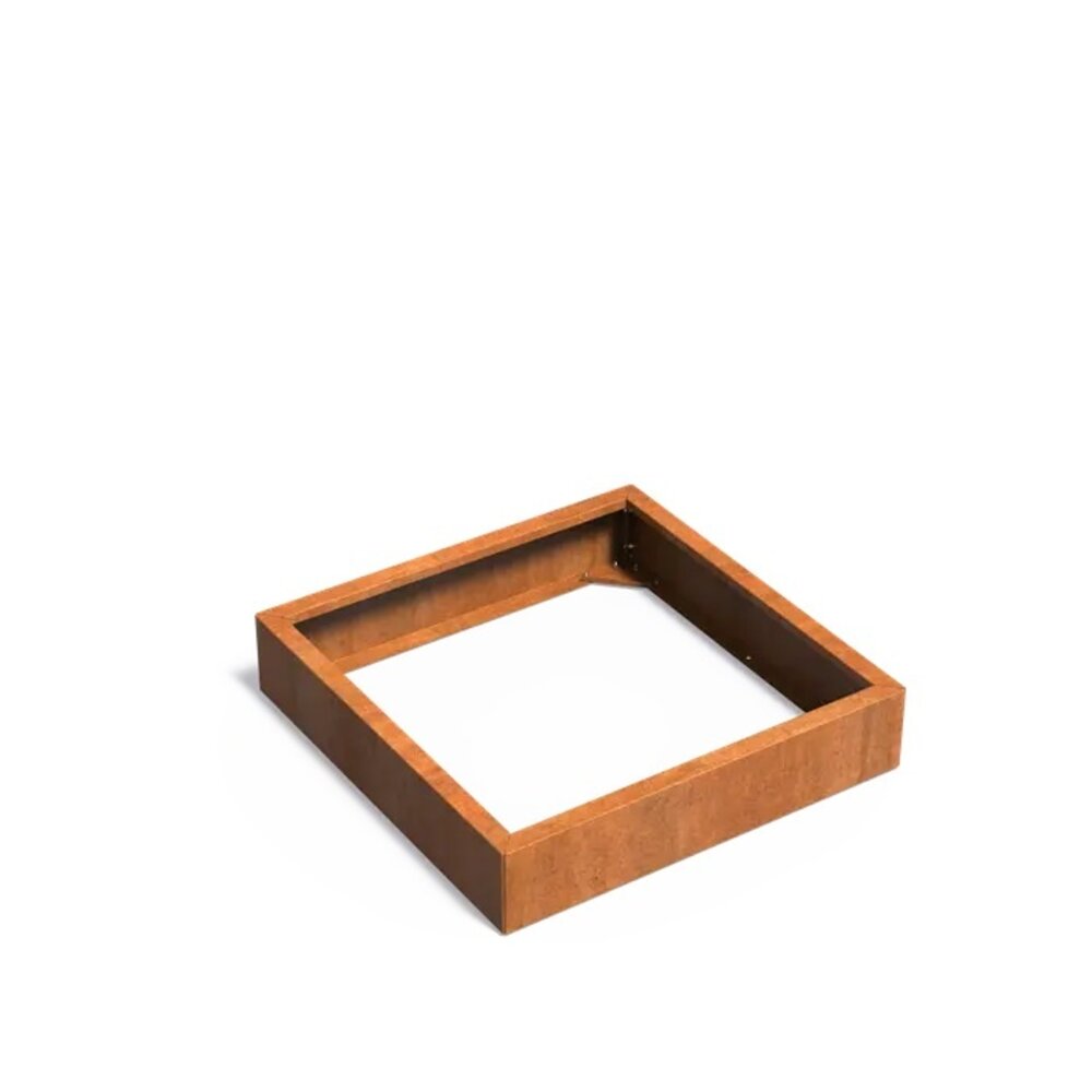 Carrez Connect cortenstaal 100 x 100 x h.  20 cm plantenbak