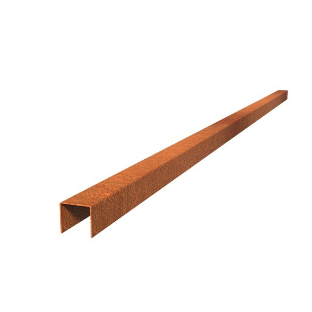 Overzetprofiel cortenstaal recht 5.4 x 5 x 230 cm, 2 mm (5 st ) Overzetprofiel cortenstaal recht 5.4 x 5 x 230 cm, 2 mm (5 st )