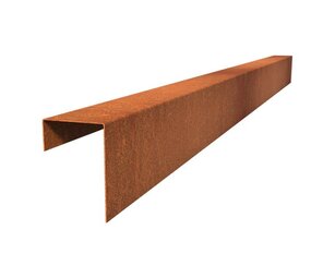 Overzetprofiel cortenstaal recht 10.4 x 15 x 230 cm, 2 mm (5 st ) Overzetprofiel cortenstaal recht 10.4 x 15 x 230 cm, 2 mm (5 st )