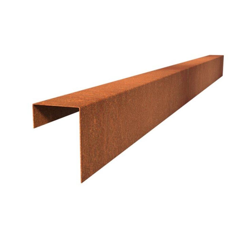 Overzetprofiel cortenstaal recht 10.4 x 15 x 230 cm, 2 mm (20 st ) Overzetprofiel cortenstaal recht 10.4 x 15 x 230 cm, 2 mm (20 st )