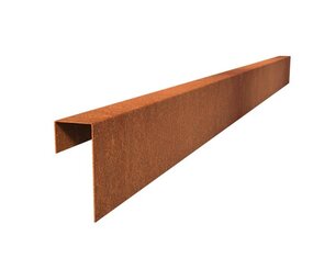 Overzetprofiel cortenstaal recht 6.4 x 15 x 230 cm, 2 mm (20 st ) Overzetprofiel cortenstaal recht 6.4 x 15 x 230 cm, 2 mm (20 st )