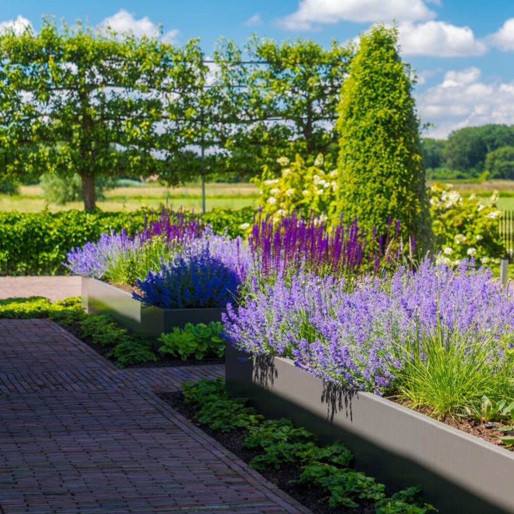 Keerwand aluminium 50  x 20 cm buitenbocht Keerwand aluminium 50  x 20 cm buitenbocht