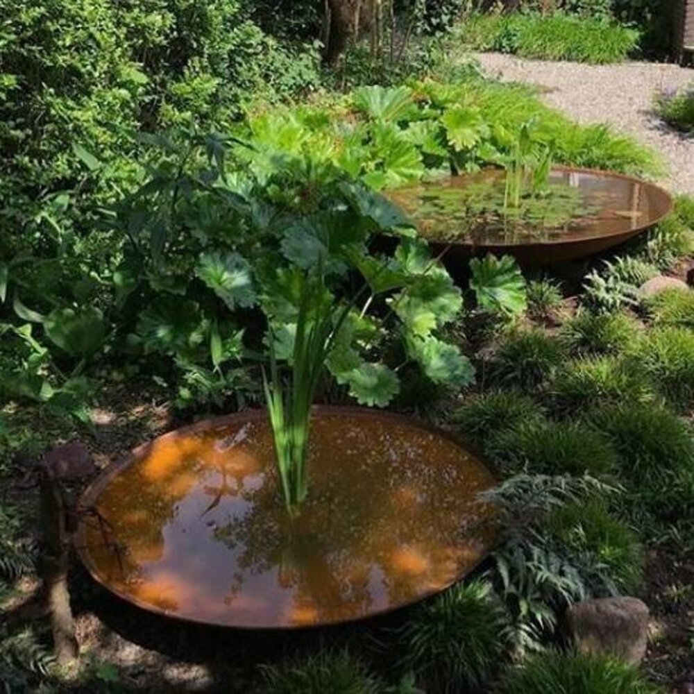 Waterschaal staal 80 x 21 cm