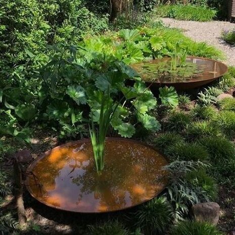 Waterschaal staal 80 x 21 cm