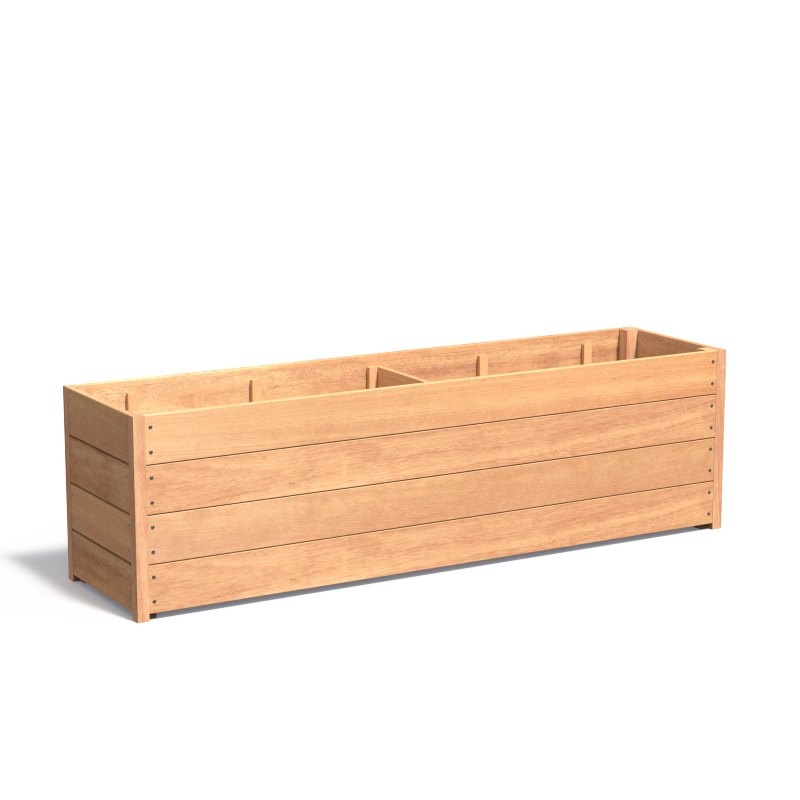 Sevilla 200x50x58 cm houten bloembak afbeelding