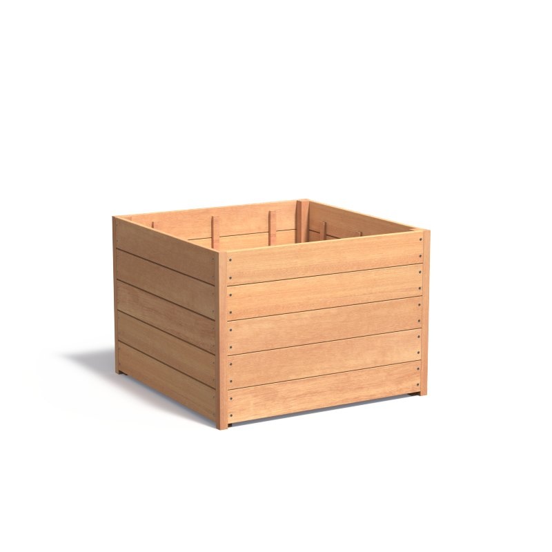 Sevilla 100x100x72 cm houten bloembak afbeelding