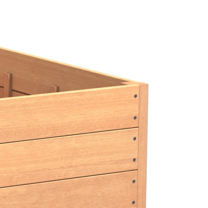 Sevilla 120x120x44 cm houten bloembak