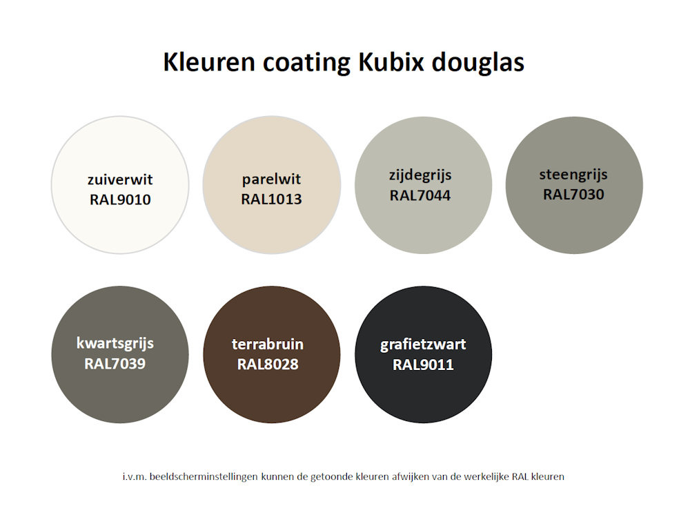 tuinhuis Kubix Douglas 300 x 300 cm