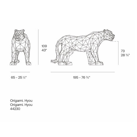 Vondom Origami Hyou tiger Vondom Origami Hyou tiger