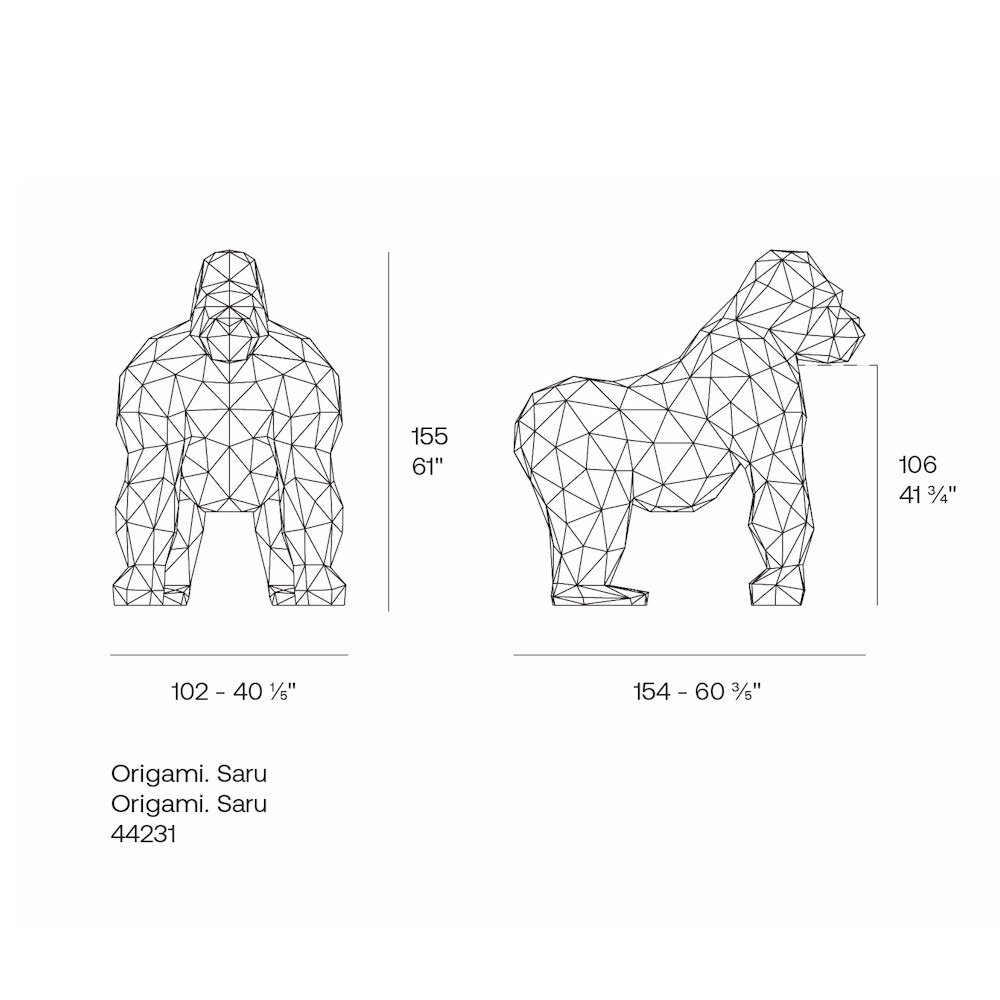 Vondom Origami Saru Gorilla Vondom Origami Saru Gorilla