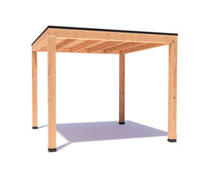 Overkapping Demi  Basis douglas 300 x 300 cm vrijstaand