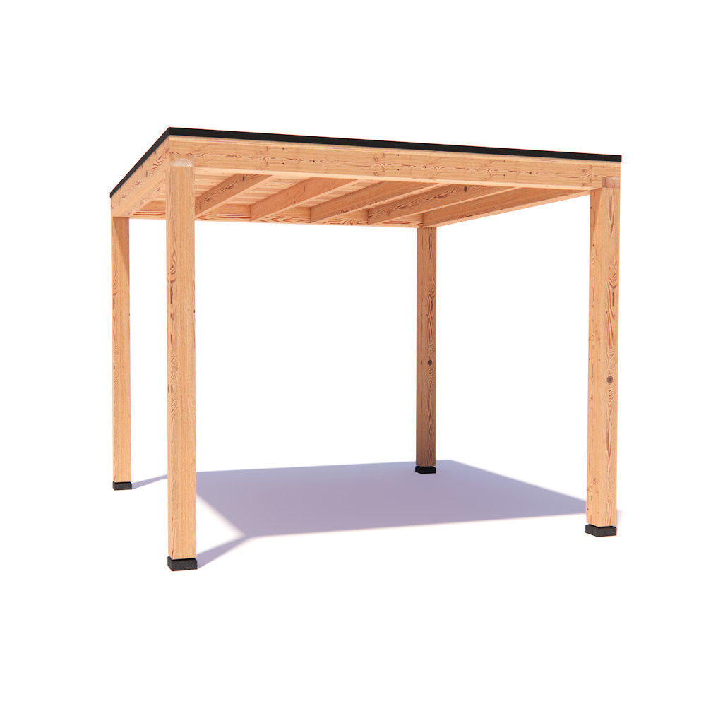 Overkapping Demi Basis douglas 300 x 300 cm vrijstaand afbeelding