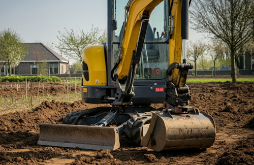 Grondwerk in de tuin