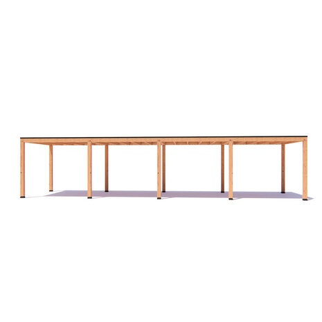 Overkapping Leo  Basis douglas 1200 x 300 cm vrijstaand Overkapping Leo  Basis douglas 1200 x 300 cm vrijstaand