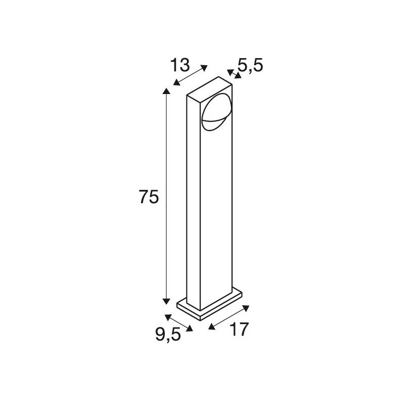 SLV LID I 75 double tuinlamp