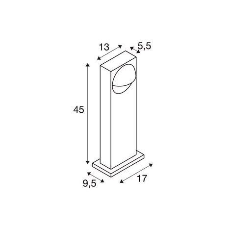 SLV LID I 45 single tuinlamp SLV LID I 45 single tuinlamp