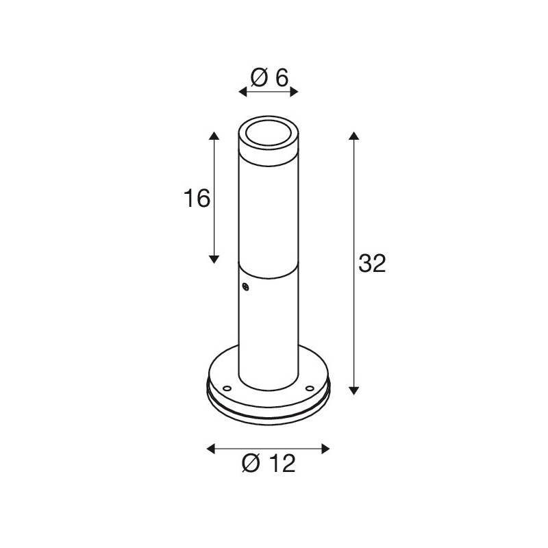 SLV S-Tube 32 richtbare tuinlamp