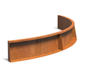 Keerwand cortenstaal 200 x 30 cm binnenbocht Keerwand cortenstaal 200 x 30 cm binnenbocht