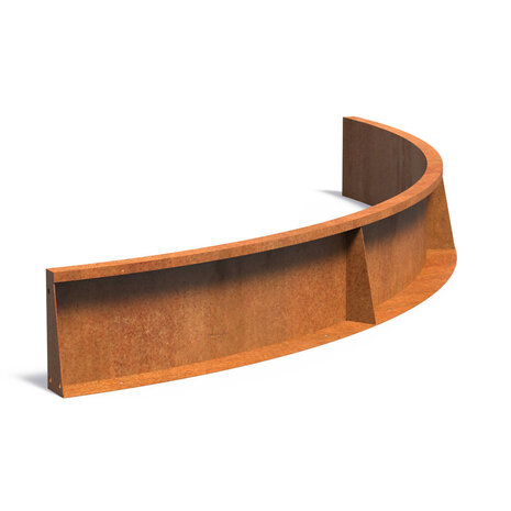 Keerwand cortenstaal 200 x 30 cm binnenbocht Keerwand cortenstaal 200 x 30 cm binnenbocht