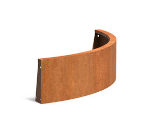 Keerwand cortenstaal 100 x 30 cm buitenbocht Keerwand cortenstaal 100 x 30 cm buitenbocht