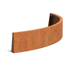 Keerwand cortenstaal 150 x 30 cm buitenbocht Keerwand cortenstaal 150 x 30 cm buitenbocht
