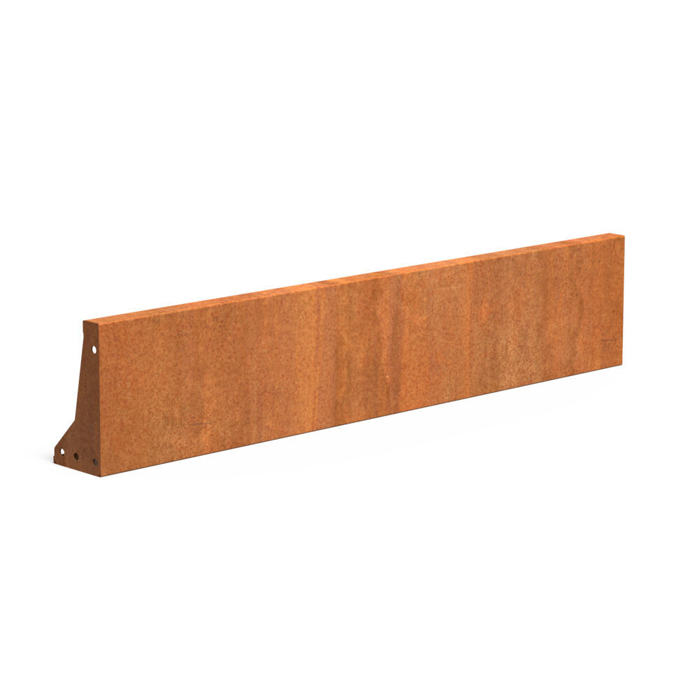 Keerwand cortenstaal 150 x 30 cm recht Keerwand cortenstaal 150 x 30 cm recht