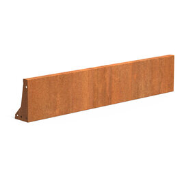 Keerwand cortenstaal 150 x 30 cm recht