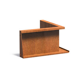Keerwand cortenstaal 50 x 50 x 30 cm binnenhoek
