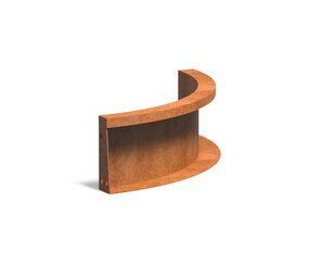 Keerwand cortenstaal 50 x 20 cm binnenbocht Keerwand cortenstaal 50 x 20 cm binnenbocht